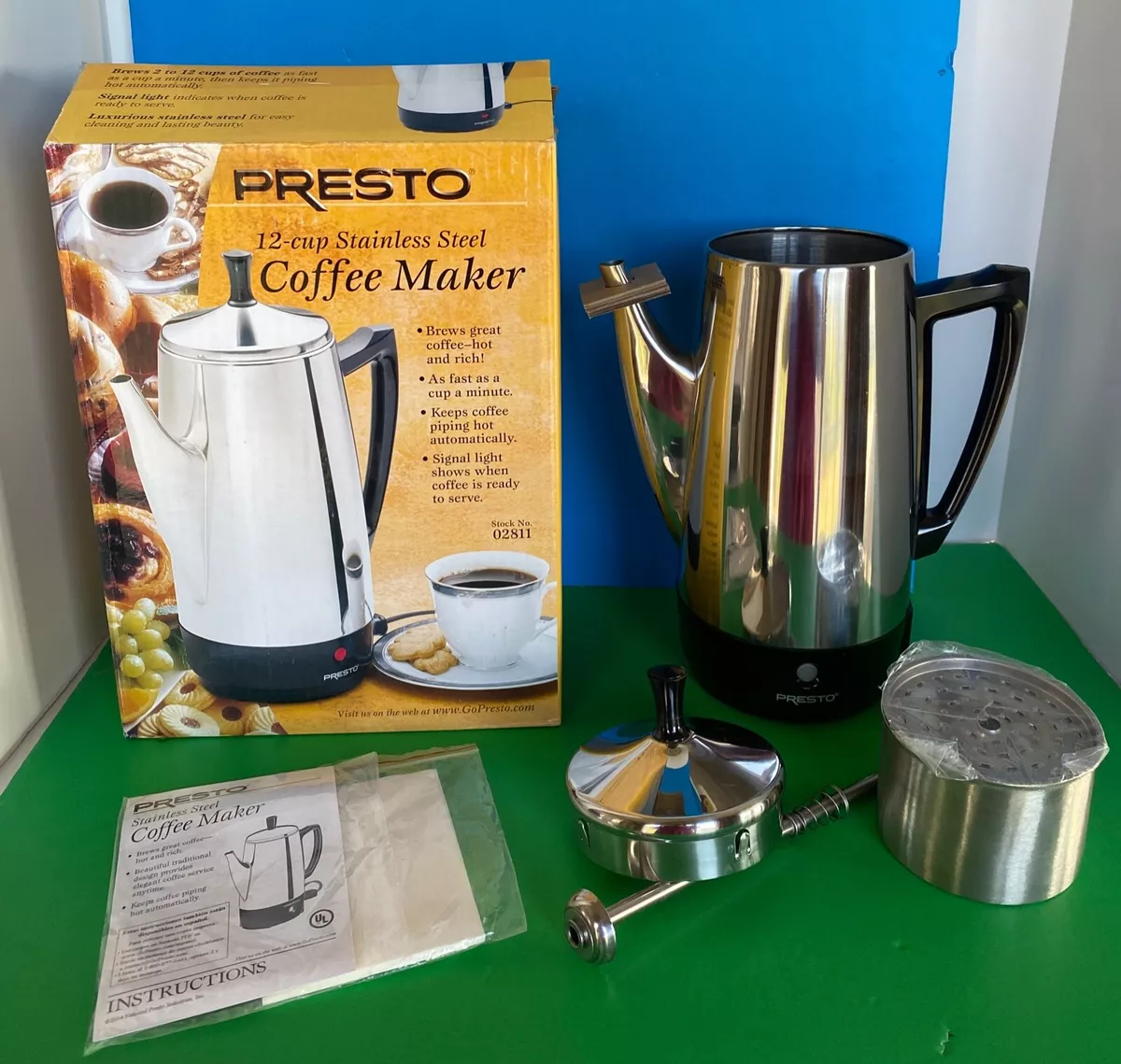 Presto Presto 02811 12-Cup Stainless Steel Coffeemaker at