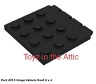 Lego 1x 4213 Black Hinge Vehicle Roof 4 x 4 6984 Space Police II