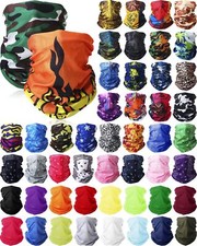 50 Pieces Neck Gaiter Sports Neck Head Wrap Headband Scarf Face Bandana Hair ...