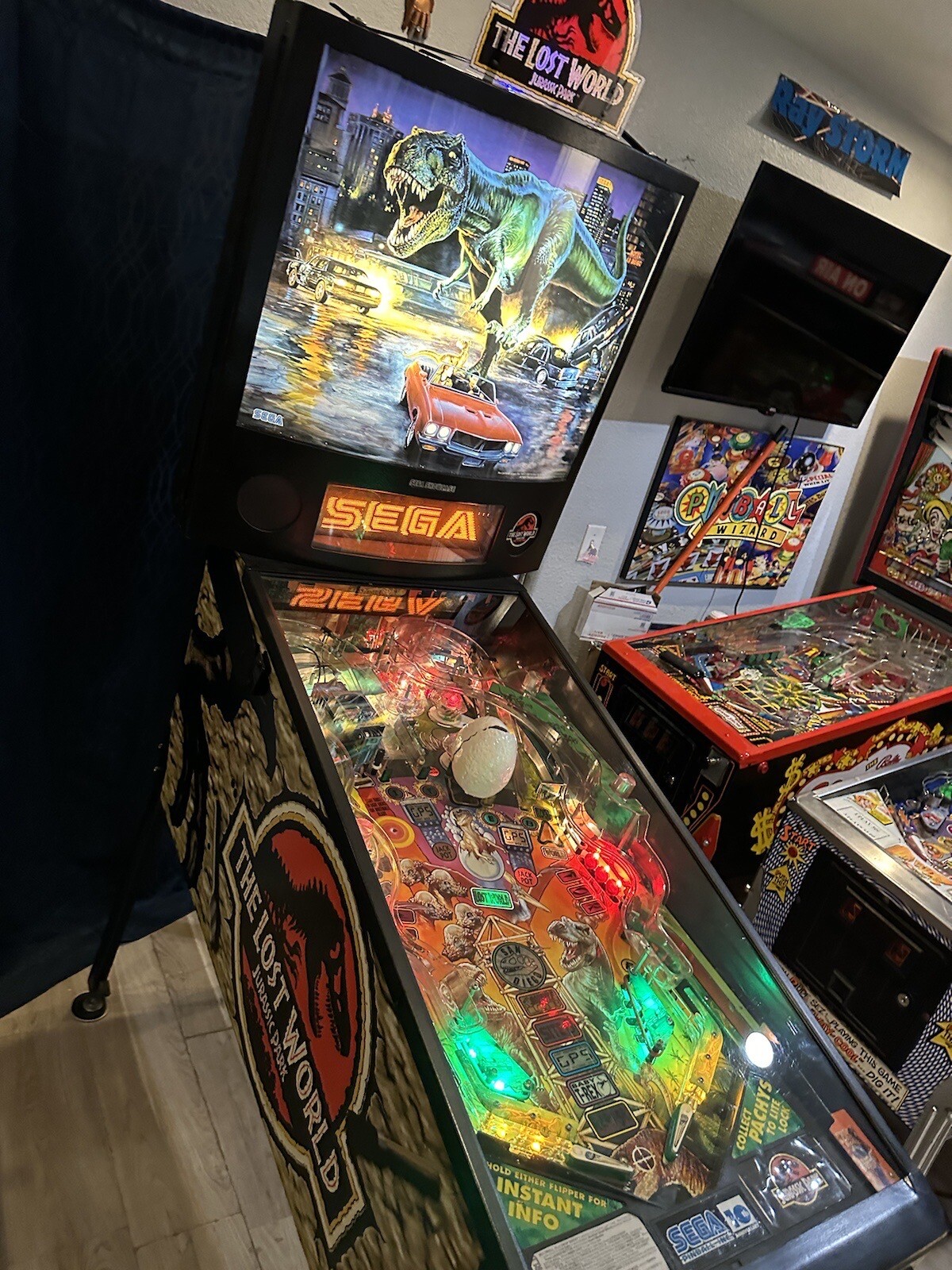 Pinball Machine Sega JURASSIC PARK THE LOST WORLD, Extremely Rare