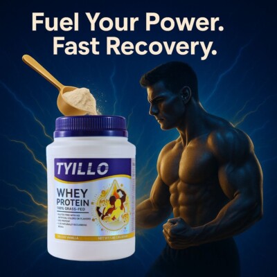 100% Grass-Fed Whey Protein   Muscle Recovery & Energy Boost   876g Tub