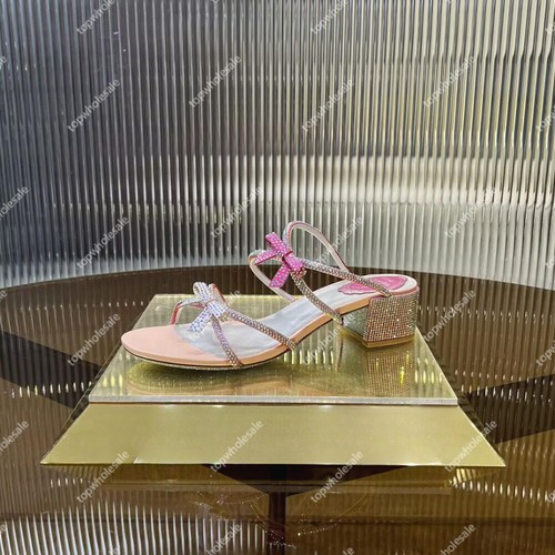 Scarpe sandali donna eleganti con fiocco strass - Foto 18 di 20