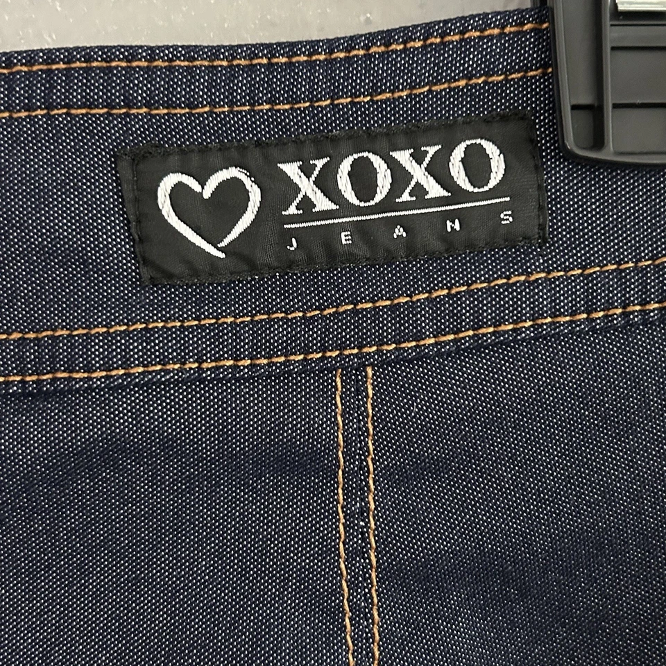Falda Lápiz Midi Jeans Vintage Y2K XOXO Talla 7/8 Azul Elástico Jean Denim Años 90 Foto 4 de 4