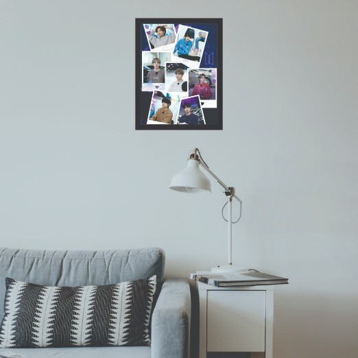 BTS Photo Frame Synthetic Wood & Paper For Home and Office