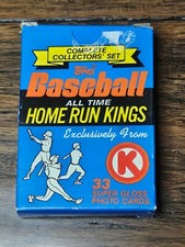 1985 Topps Circle K Baseball All Time Home Run Kings Set Of 33 Cards