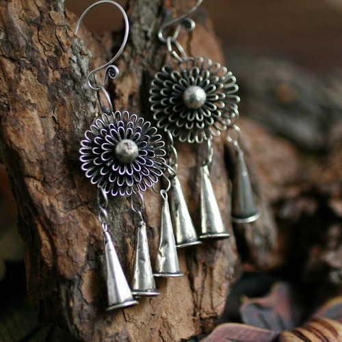 3 Pairs Wholesale ETHNIC TRIBAL MIAO HANDMADE EARRINGS / JE262 - Picture 2 of 4