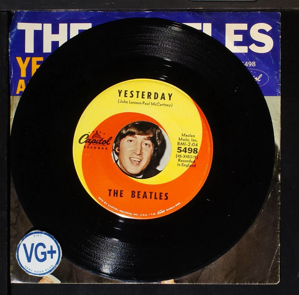 The Beatles - Yesterday / Act Naturally - 7" single 45rpm record US - Image 3 of 4