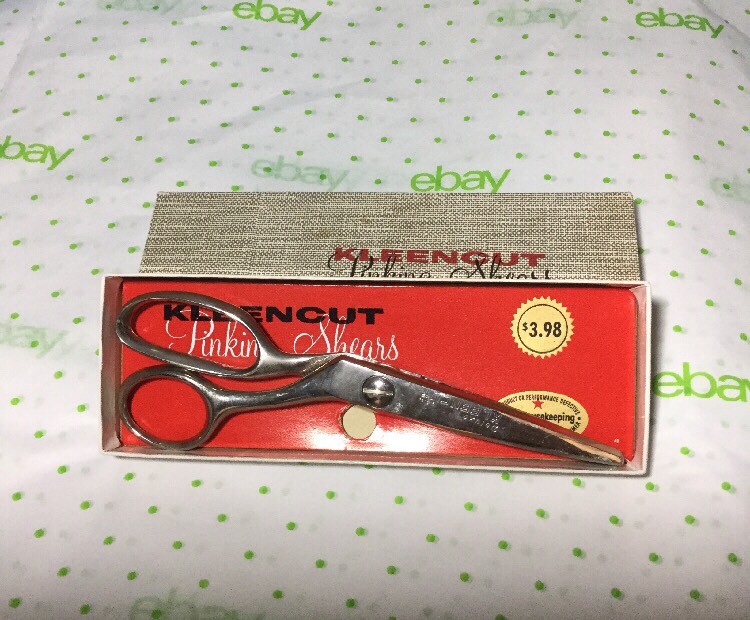 Vintage Kleencut Pinking Shears With Automatic Stop eBay