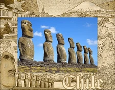 Chile Laser Engraved Wood Picture Frame Landscape (8 x 10)