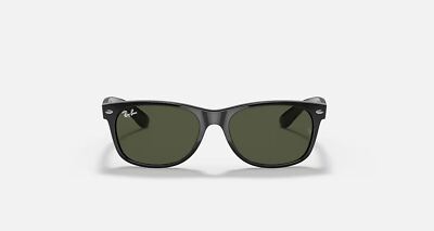 Ray-Ban New Wayfarer Polished Black/G-15 Green 58 mm Sunglasses