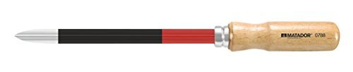 Matador – Raschietto concavo triangolare, DIN 8350, 200 mm, (g5w)