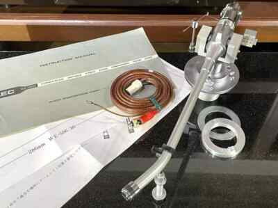 SAEC WE-506/30 Long Tonearm w/ CX-5006A PHONO Cable Weight Armrest from Japan