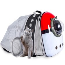Dual Expandable Cat Backpack Front  Back Extension Pet Backpack Carrier, Fit...