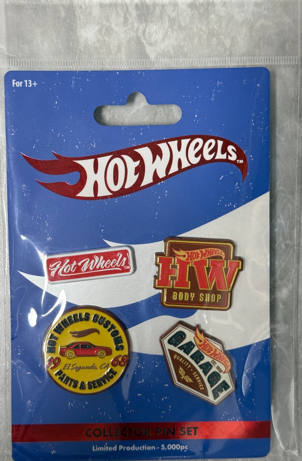 2025 Hot Wheels Body Shop Enamel Pin Set Limited Edition ,1 of 5K ,Free shipping