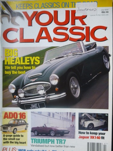 YC 94/07 AUSTIN 1100 1800 HEALEY 3000 FIAT 131 MG MIDGET TRIUMPH TR7 JAGUAR XK14