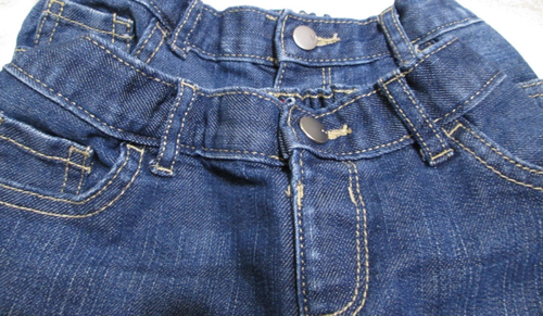 Childrens Place blue jean shorts girls size 5t (2) NWOT