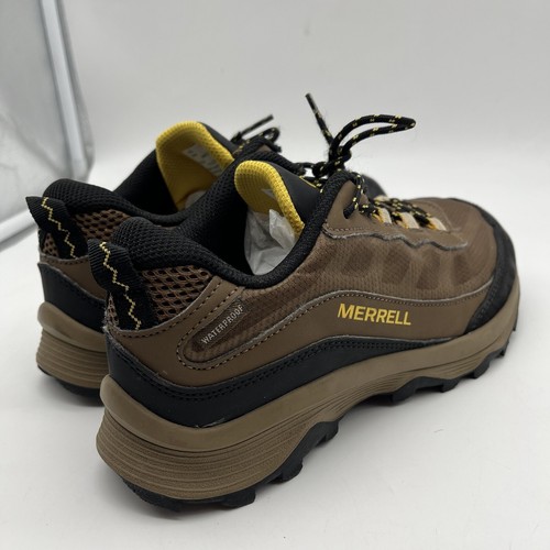 Merrell Moab Speed Low Waterproof Walnut Kids Size 5W Shoes Boots Youth Great ✅ - Picture 2 of 8