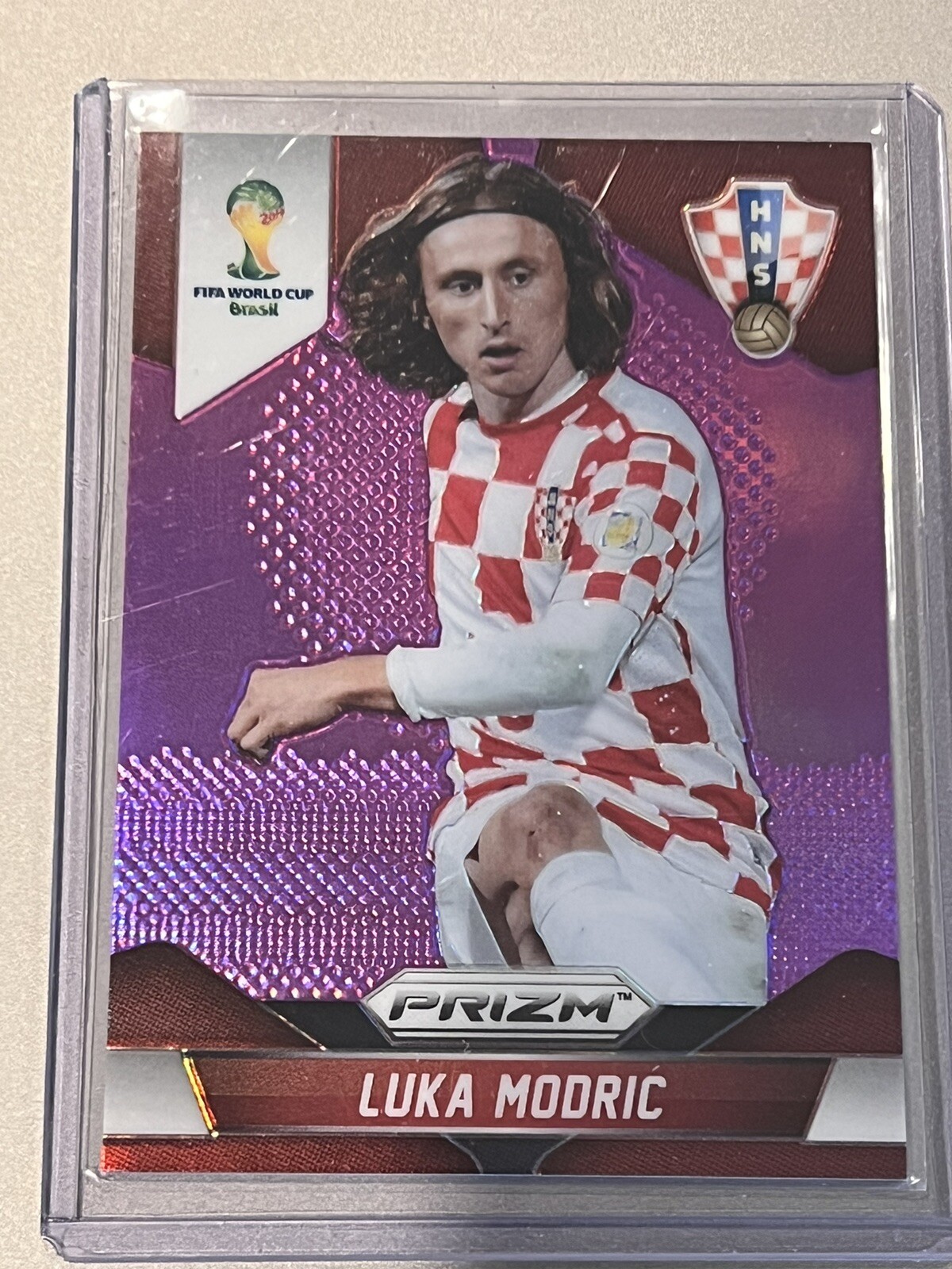 2014 Prizm World Cup Luka Modric Purple Prizm #48/99 Croatia