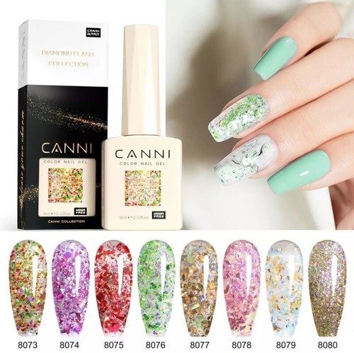 CANNI Hema Free Nail Gel Nagellack Prism Flash 9ml Soak Off Nail Gel Lack - Bild 1 von 32