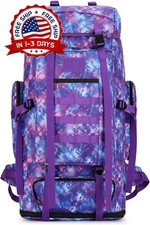 Mochila De Escalada Impermeable, 100L Deportes Al Aire Libre Color Púrpura NUEVO