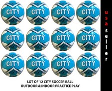 Lot of 12 City top soccer balls