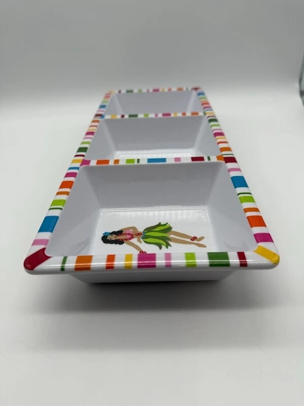 Target Aloha Summer Melamine 3-Section Condiment Tray 15" - Image 2 of 4