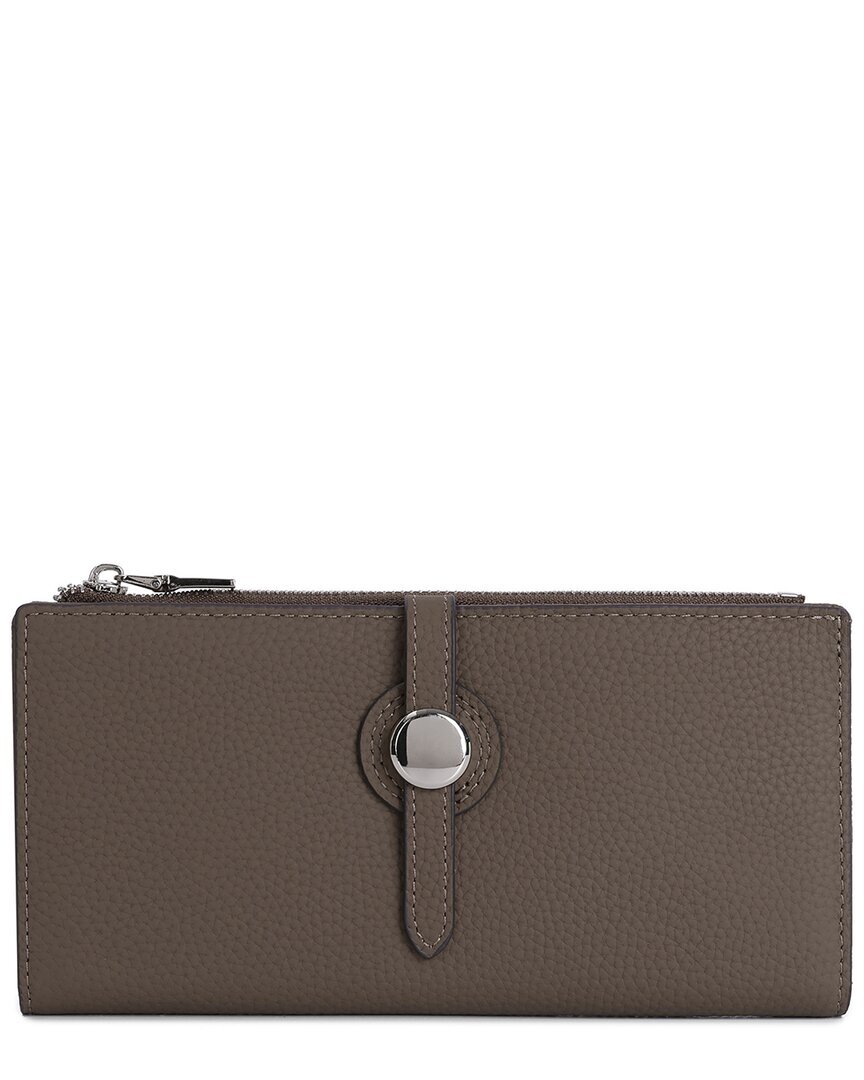 Кожаный кошелек Tiffany - Fred Paris Pebble Женский коричневый