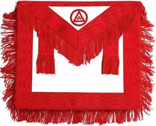 ROYAL ARCH Mason RAM LEATHER APRON FRINGE EMBROIDERED