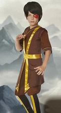 Boys Avatar The Last Airbender ZUKO Halloween Costume Purim Med 8 XL 14 16 NEW