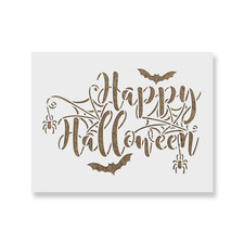 Happy Halloween Wicked Stencil - Durable  Reusable Mylar Stencils