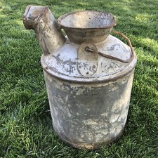 Vintage STANDARD MEASURE BUTLER MFG 5 Gallon Metal Oil Can Jug Original