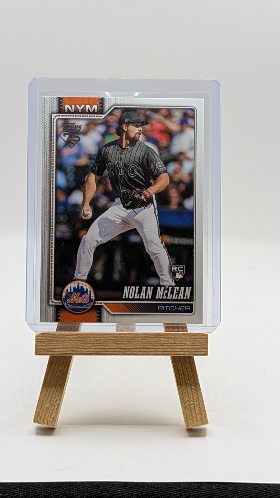 2026 Topps #214 Nolan McLean New York Mets RC Baseball Rookie Card
