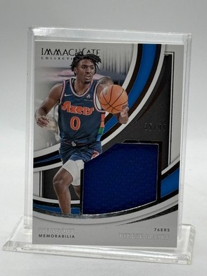2021-22 Panini Immaculate Standout Blue Jumbo Relic TYRESE MAXEY (#'d / 99) 
