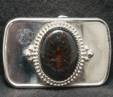 XC27106 AWESOME VINTAGE 1970s  SCORPION  BUG INSECT FASHION UNISEX BELT BUCKLE