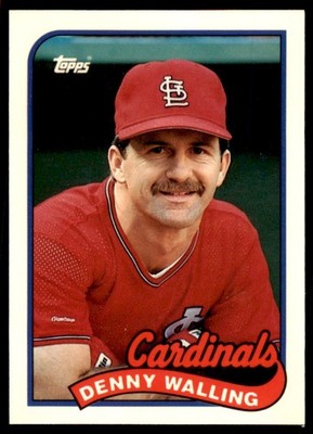 1989 Topps Tiffany Denny Walling St. Louis Cardinals #196