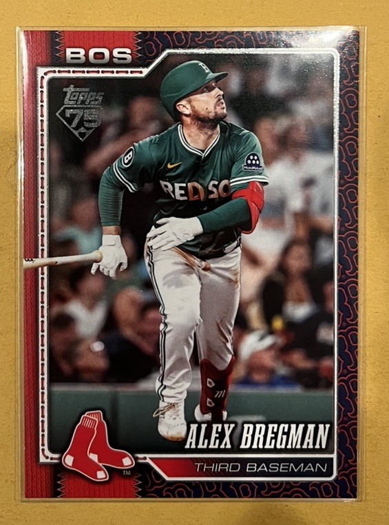 Alex Bregman Boston Red Sox 2026 Topps Series 1 Team Color Border #135