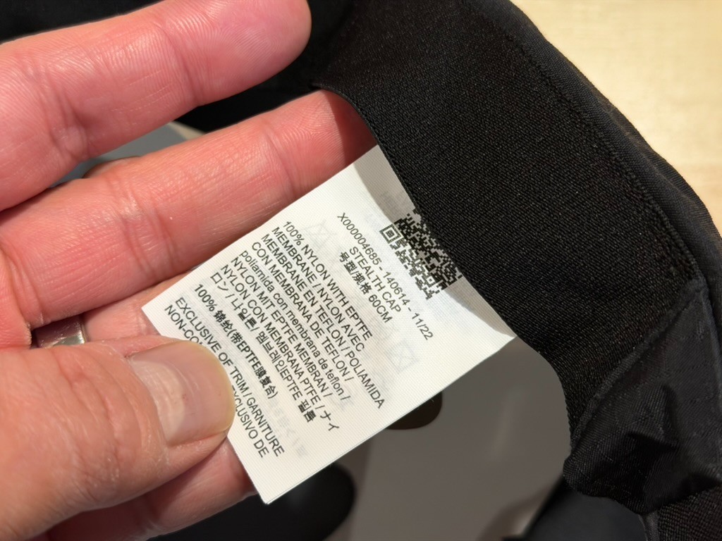 Arc'teryx Veilance NWT Stealth Cap - Black - GTX Waterproof Nylon - Size L/XL image 4
