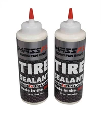MASSFX Premium Flat Tire Sealant 32 oz - Prevents & Seals - Made in USA (2 pk)