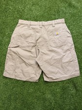 Men s Tan Carhartt loose fit carpenter shorts