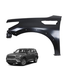 Primed Front Driver Side Splash Guard for QX80 2018-2022