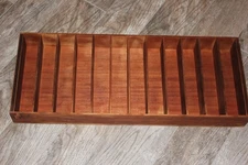 Vintage Handmade Solid Wood Display Sorting Cabinet Collectibles Box 12x30x3.25