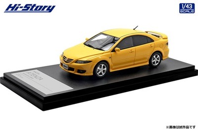 Hi-Story HS436YE 1/43 MAZDA ATENZA Sports 23S 2000 Canary Yellow Mica Model Car