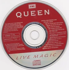 (11) Queen – 'Live Magic'- V.Rare UK 1986 EMI Swindon Pressing-CDP 7 46413 2-New