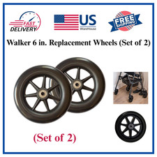  2 PACK Walker 6 In. Wheels