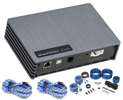 Zapco HB 410 II 8A 10-Channel DSP/ 8-Ch. Class AB Amplifier w/Bluetooth+Wire Kit