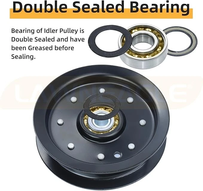 Polea 604219 reemplaza polea de cubierta Hustler 604219, polea loca Hustler 604219, Foto 4 de 4