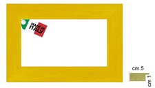 Cornice gialla opaca classica in legno spessa cm. 5  per poster foto stampe  