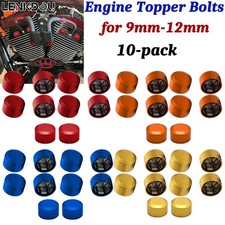 Kit de tapas de tapa de perno de motor de cabeza de 10 X 9 mm-12 mm para Harley Touring XL883