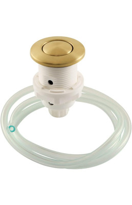 Kingston Brass KA317 Gourmetier Disposal Air Switch Button  Brushed Brass