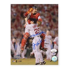 Jason Varitek & Keith Foulke Boston Red Sox Signed Autographed 8x10 Photo JSA